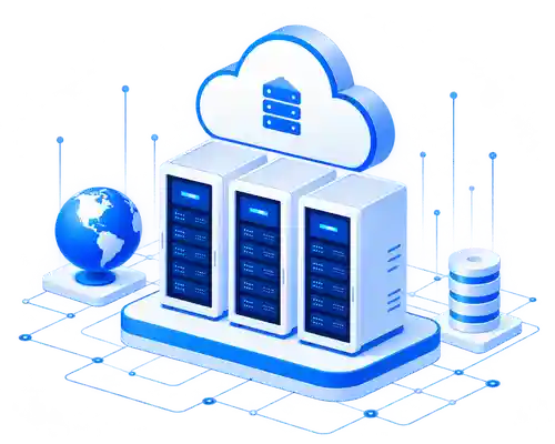 伊朗IPv6AI服务器与云计算基础设施示意图